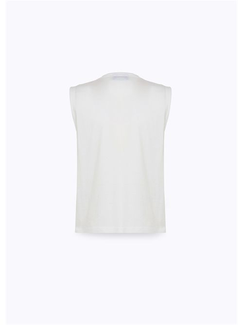 Top in jersey con pizzo BLUGIRL BLUMARINE | RA6152J5003/11111